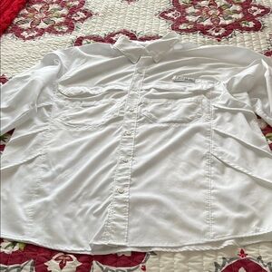 Elegant White Button-Down Men's Shirt